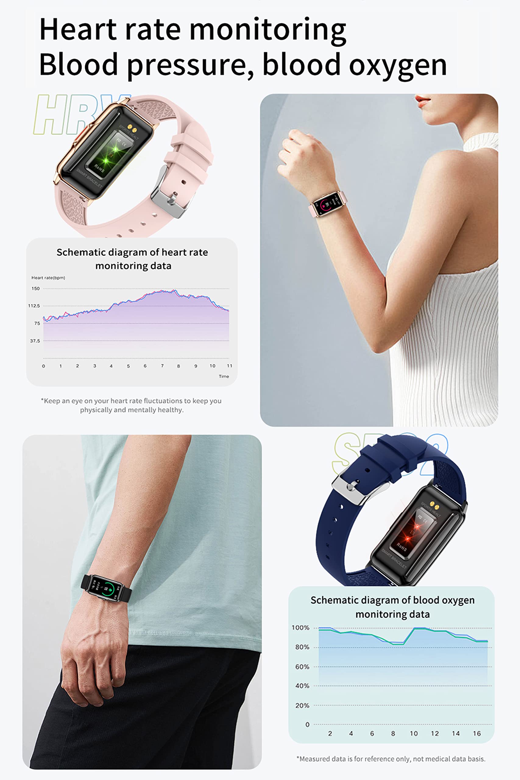 Fitness Tracker Smartwatch Damen Herren 1.47 Zoll HD Touchscreen Blutdruckmessung Pulsuhr Schlaf 20 Sportmodi Schrittzähler für Android iOS