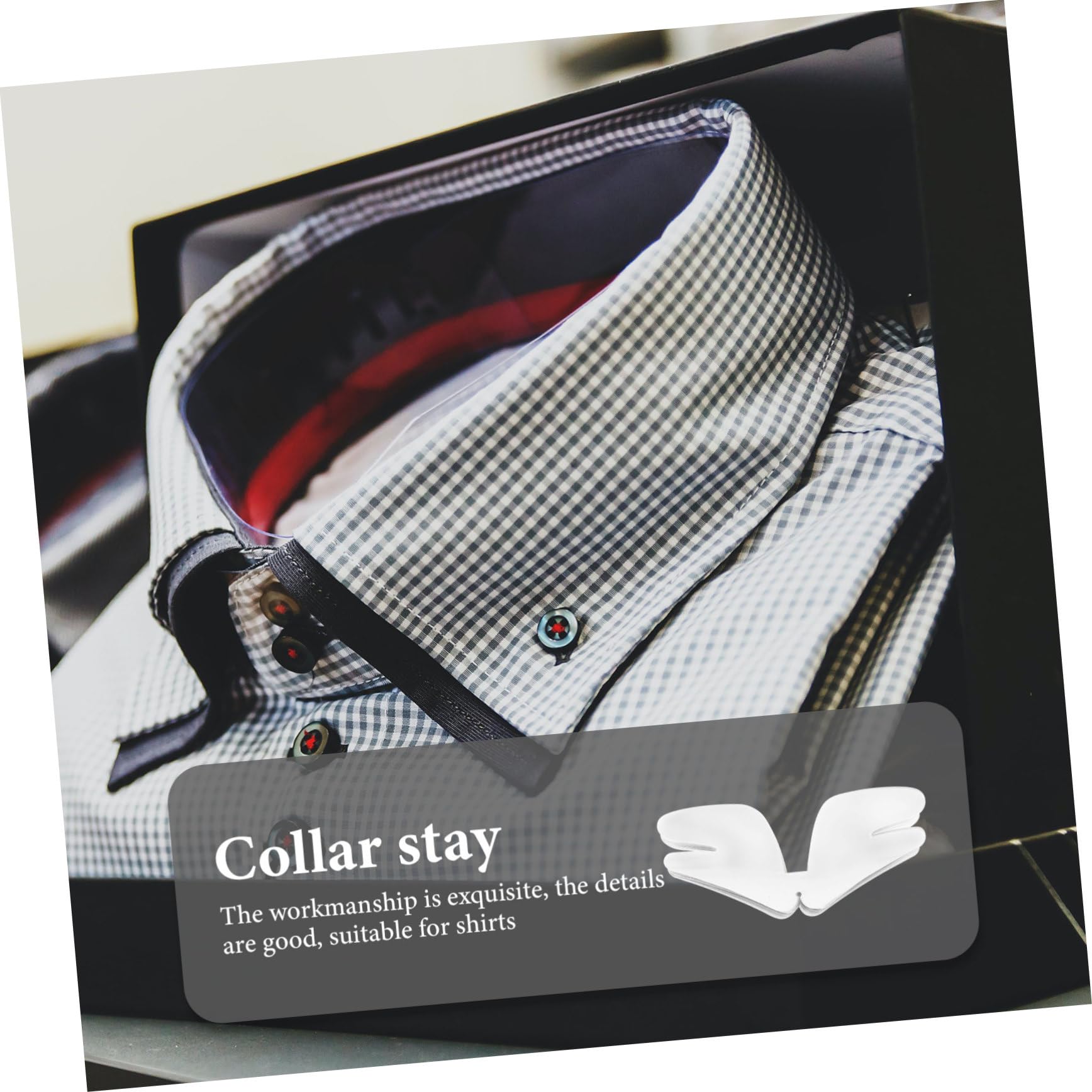 Holibanna Collarín De Plástico Camisa De Vestir De Cuello De Los Hombres Inserciones De Cuello De Camisa Para Mujer Moldeador De Cuello De Camisa El Plastico