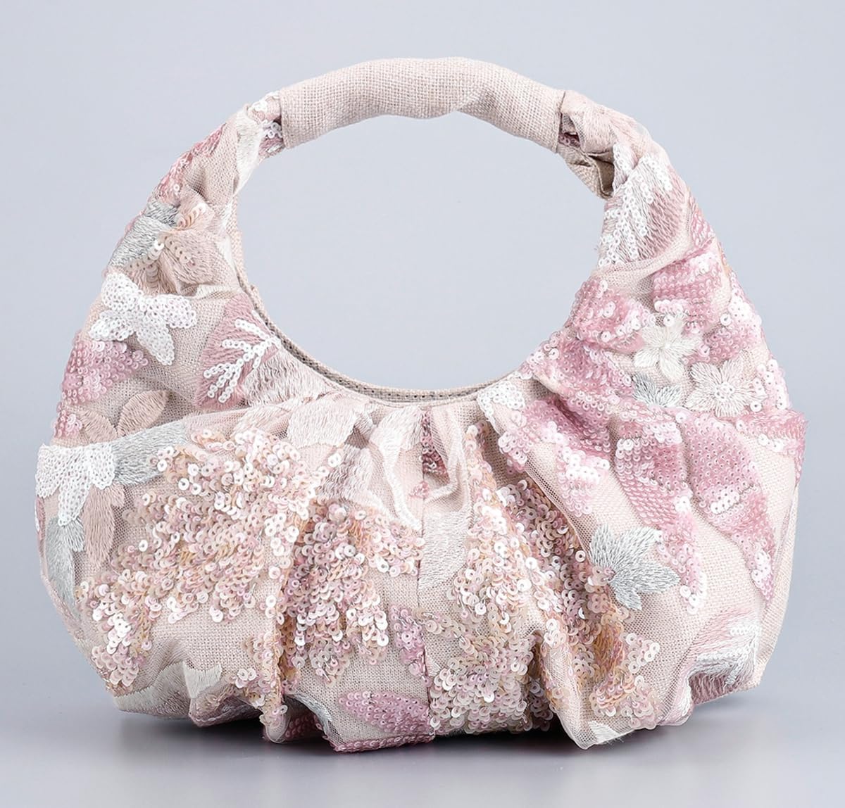 Floral Embroidery Sequin Evening Bag Women Macrame Shoulder Crossbody Purse Hobo Bags Summer Evening Clutch Purses - Image 2