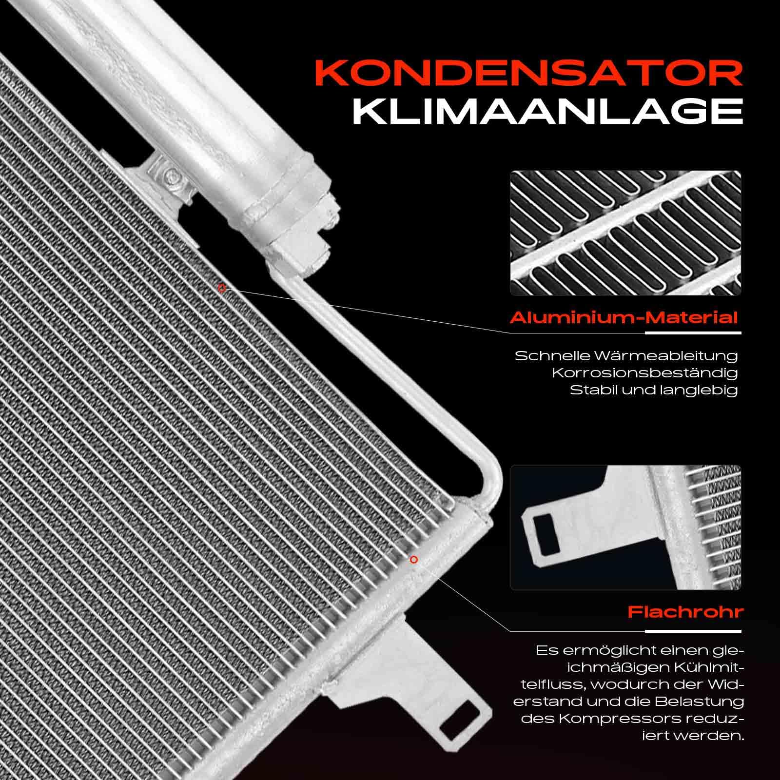 Frankberg Kondensator Klimaanlage 1695000687 | Kompatibel mit B-Klasse W245, A-Klasse W169