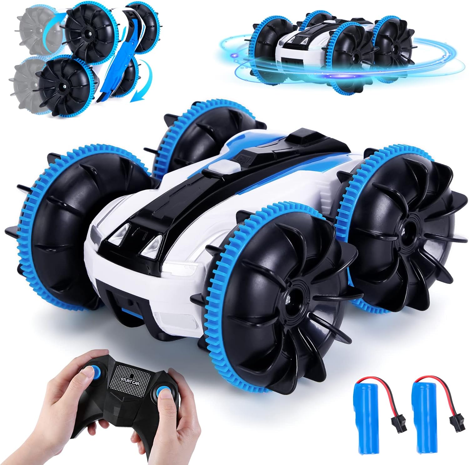 Eutionho Ferngesteuertes Auto für 3 4 5 6 8 Jahre Alte Jungen und Mädchen 4WD RC Auto 360