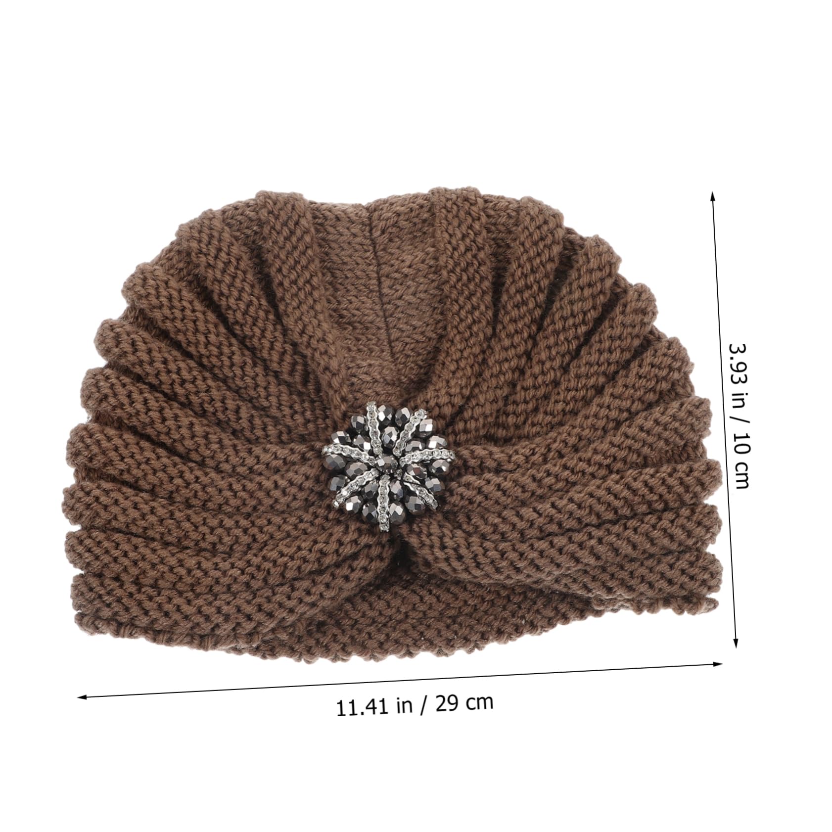 2piezas Gorro Para Mujer Gorro De Punto Cálido y Elegante Para Otoño Beanie De Moda Color Khaki Para Uso Exteriores y Casa