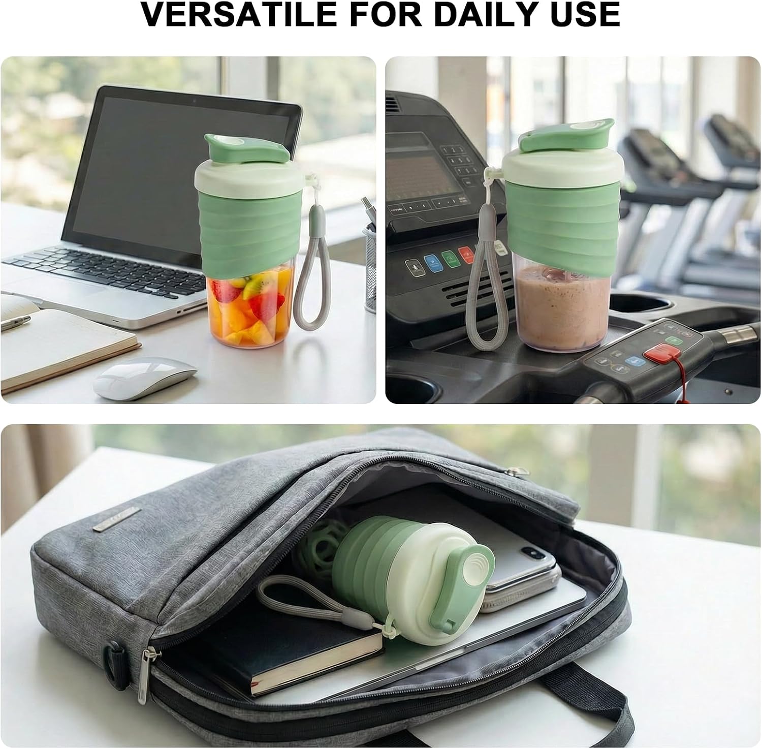 X SIM FITNESSX 530ML Protein Shaker Bottle, Small Portable Mixer Cup, BPA Free (light Green)