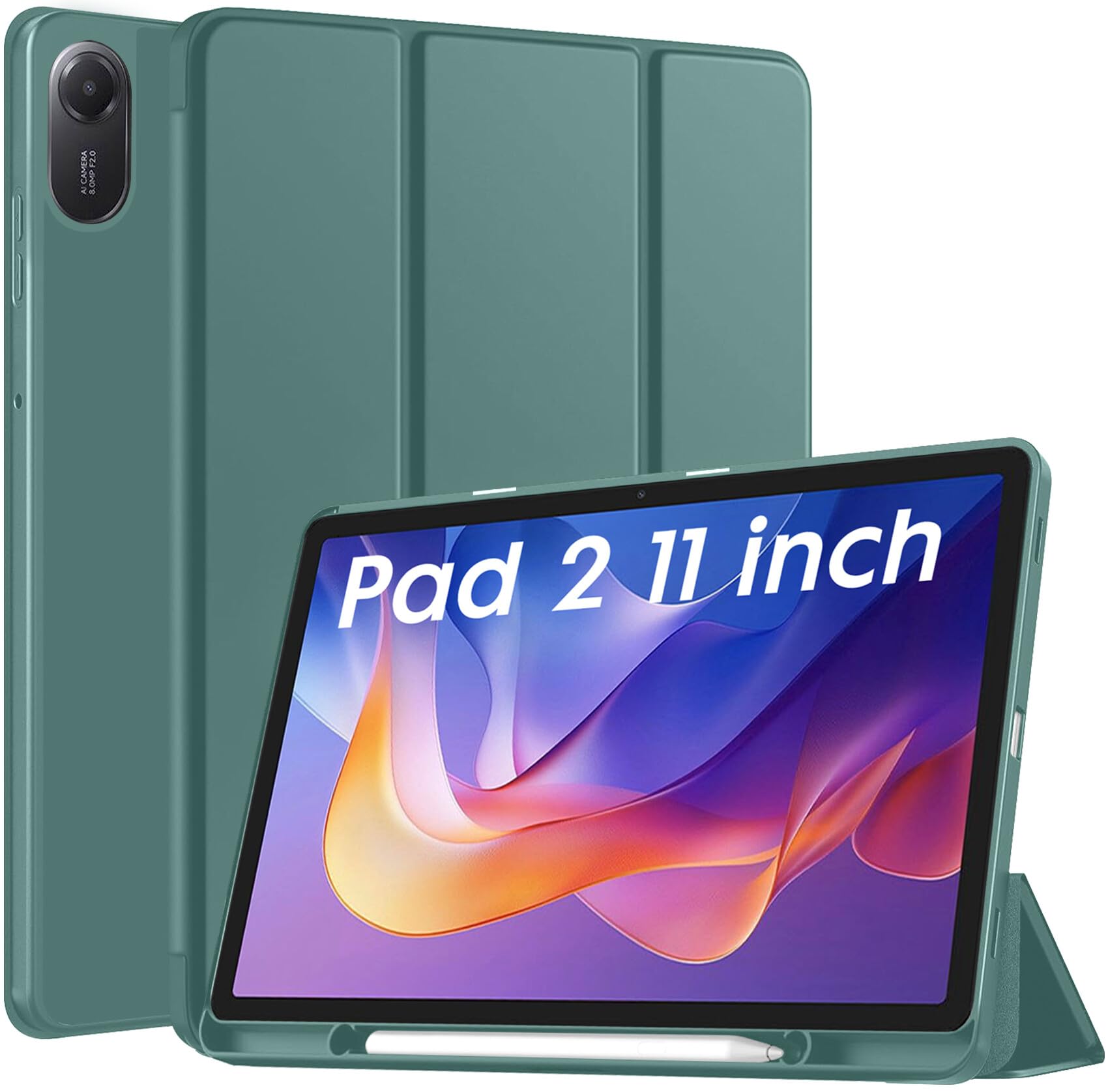 Robustrion Cover for Redmi Pad 2 11 inch Cover Case with [Pencil Holder], Trifold Flip Stand Cover Case for Redmi Pad 2 Cover 11 inch Tablet [Auto Sleep/Wake Support] - Black — Amazon image 9