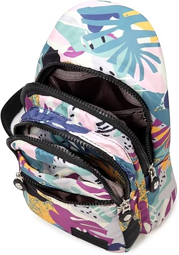 Miniatura 13 de EVANCARY Bolso bandolera pequeño para mujeres y hombres, mochila bandolera para viajes, al aire libre, senderismo Gris profundo