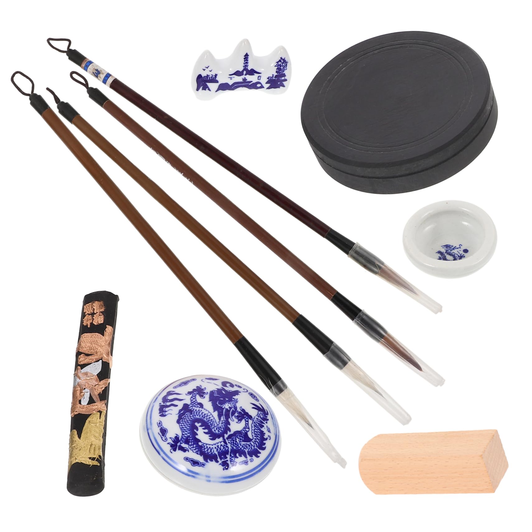 中国書筆と墨のセットです Amazon.co.jp: 中国 書道 筆 墨 習字セット : Toys & Games