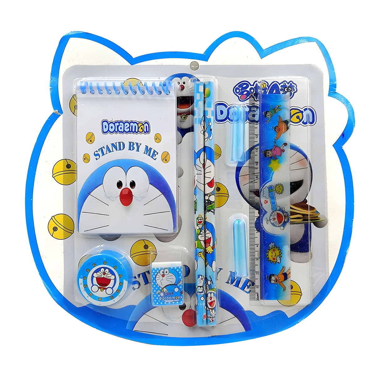Litvibes Doraemon Cute Stationary Set For Girls & Boys Fancy Stationary Kit Perfect For Birthday Party Return Gift Includes 2 Pencils,1 Scale,1 Eraser,1 Sharpener,1 Notepad,2 Pencil Cap - 1 SET (B0CSKKLCWG) Amazon Price History, Amazon Price Tracker