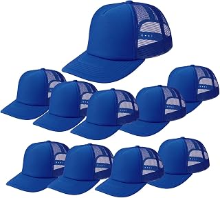 [プリントスター] イベント メッシュ キャップ CAP 10個セット ロイヤルブルー フリーサイズ(56〜60cm)