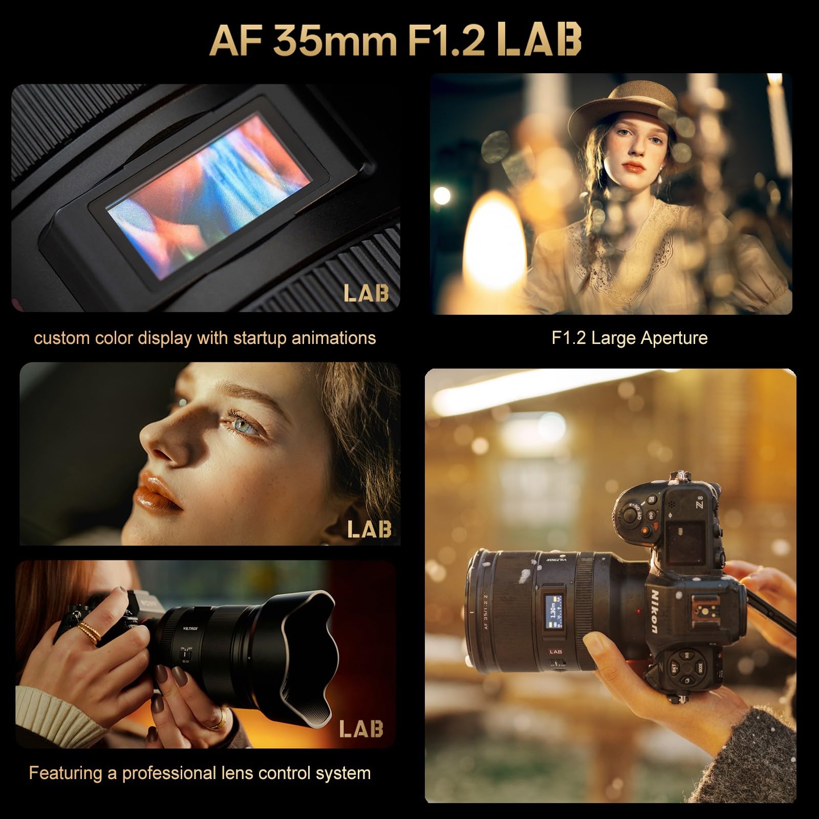 VILTROX 35mm F1.2 LAB Z-Mount Full Frame Lens for Nikon Z, Large