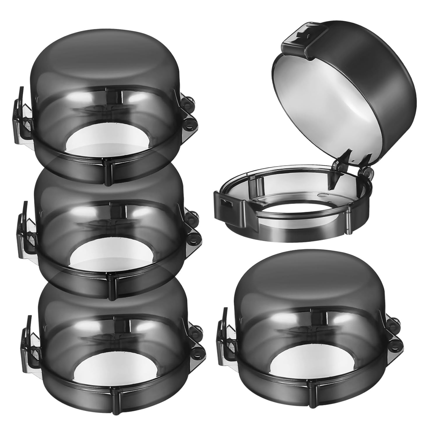 5pcs Childproof Stove Knob Covers Adhesive Gas Stove Knob Guards for Safety Against Oil and Grime Easy Installation Sleek Design for Families Young