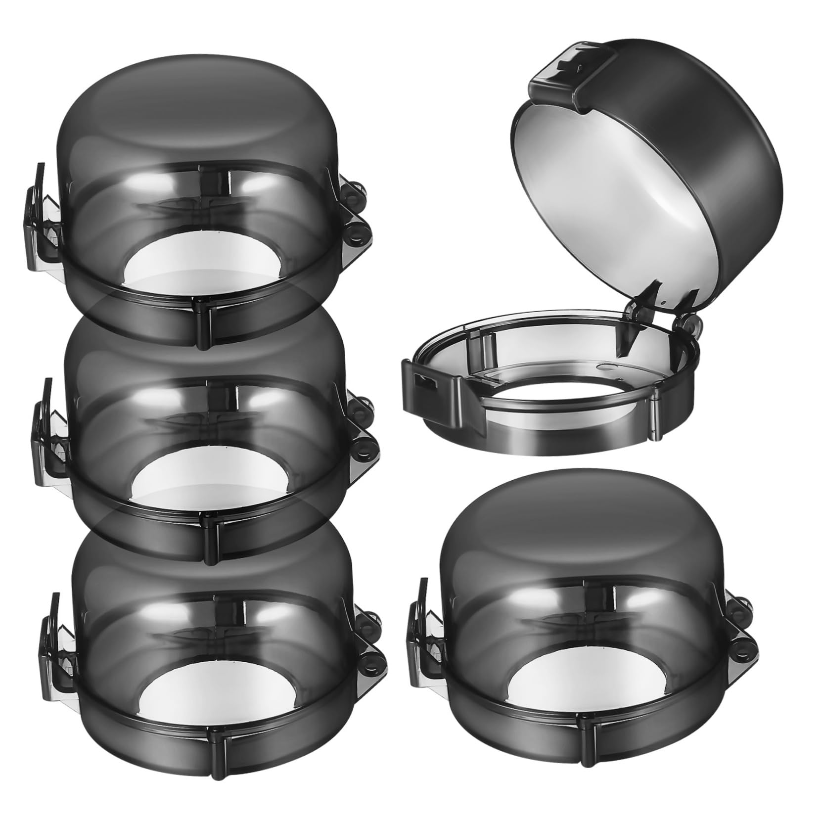 Beatifufu 5pcs Childproof Gas Stove Knob Covers Safety Door Knob Shields Burner Protectors Easy Install for Kitchen Safety