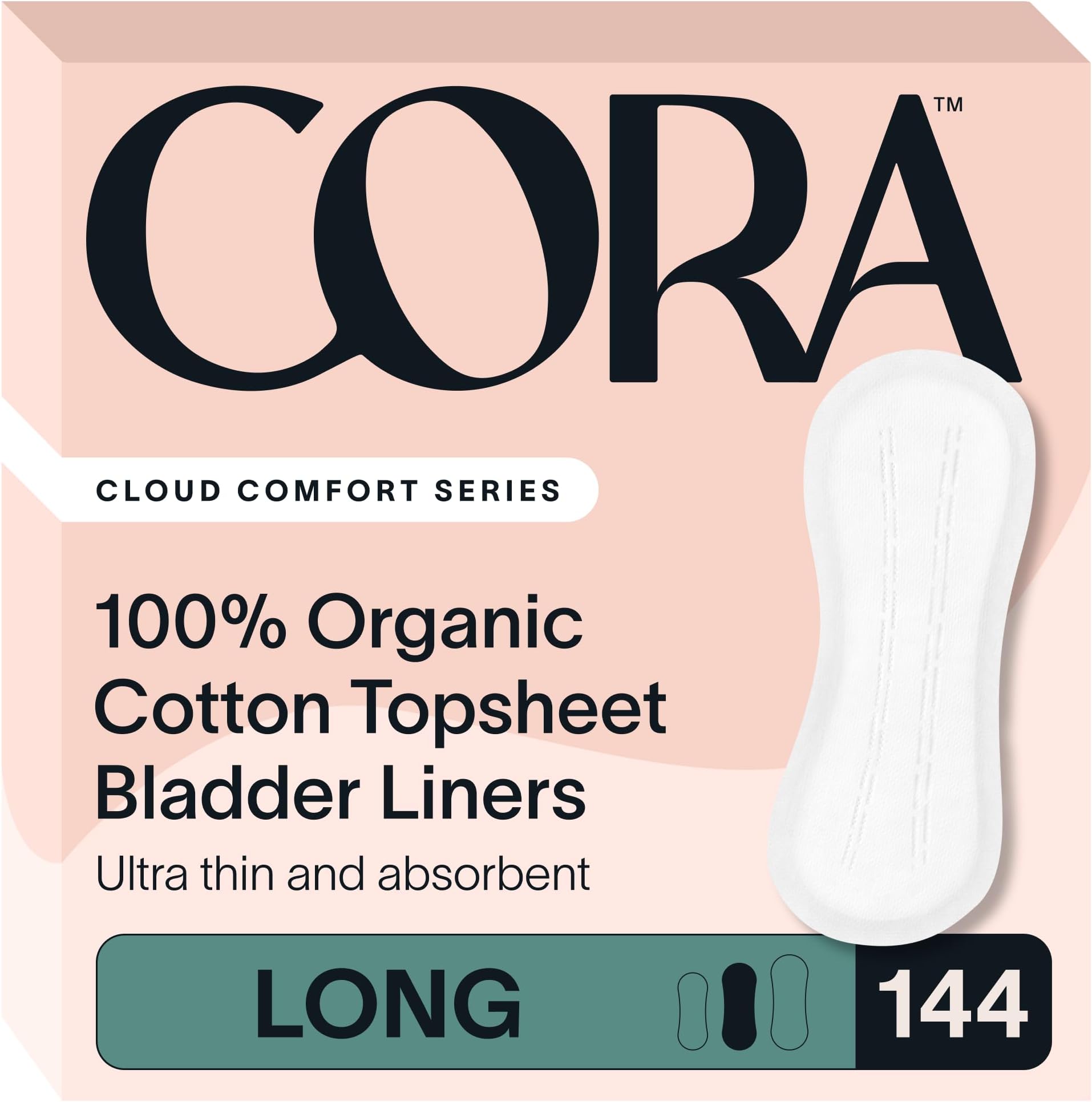 100% Organic Cotton Topsheet Bladder Liners (144 Long Bladder Liners)