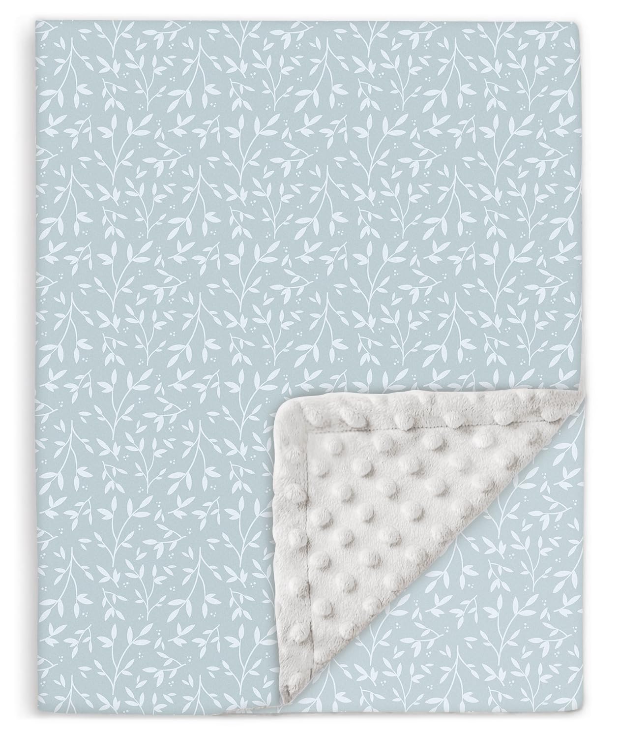 Baby and Toddler Blanket in Cotton and Soft Minky Oeko Tex - 75x100 cm - Thick Cot Blanket Polyester Filling - Comfort - Baby Swaddle, Comforter, Nap, Preschool - Newborn Gift for Girl or Boy