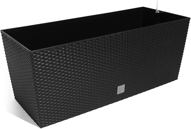 Prosper Plast Rato Case Flowerpot, 60 x 25 x 24 cm, Anthracite, 60x25x24 cm