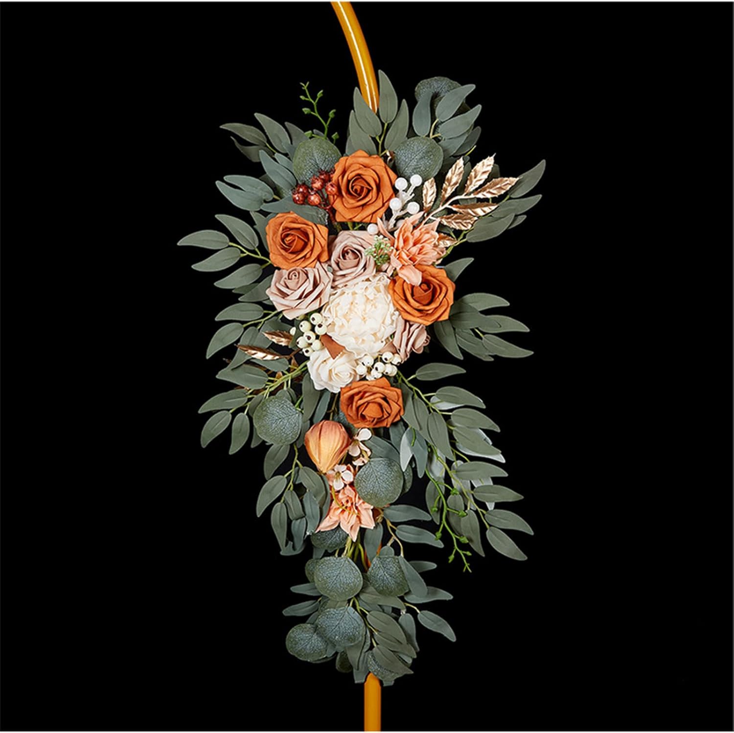 2 個の造花結婚式の花の装飾ハンギングフラワーアレンジメント屋外結婚