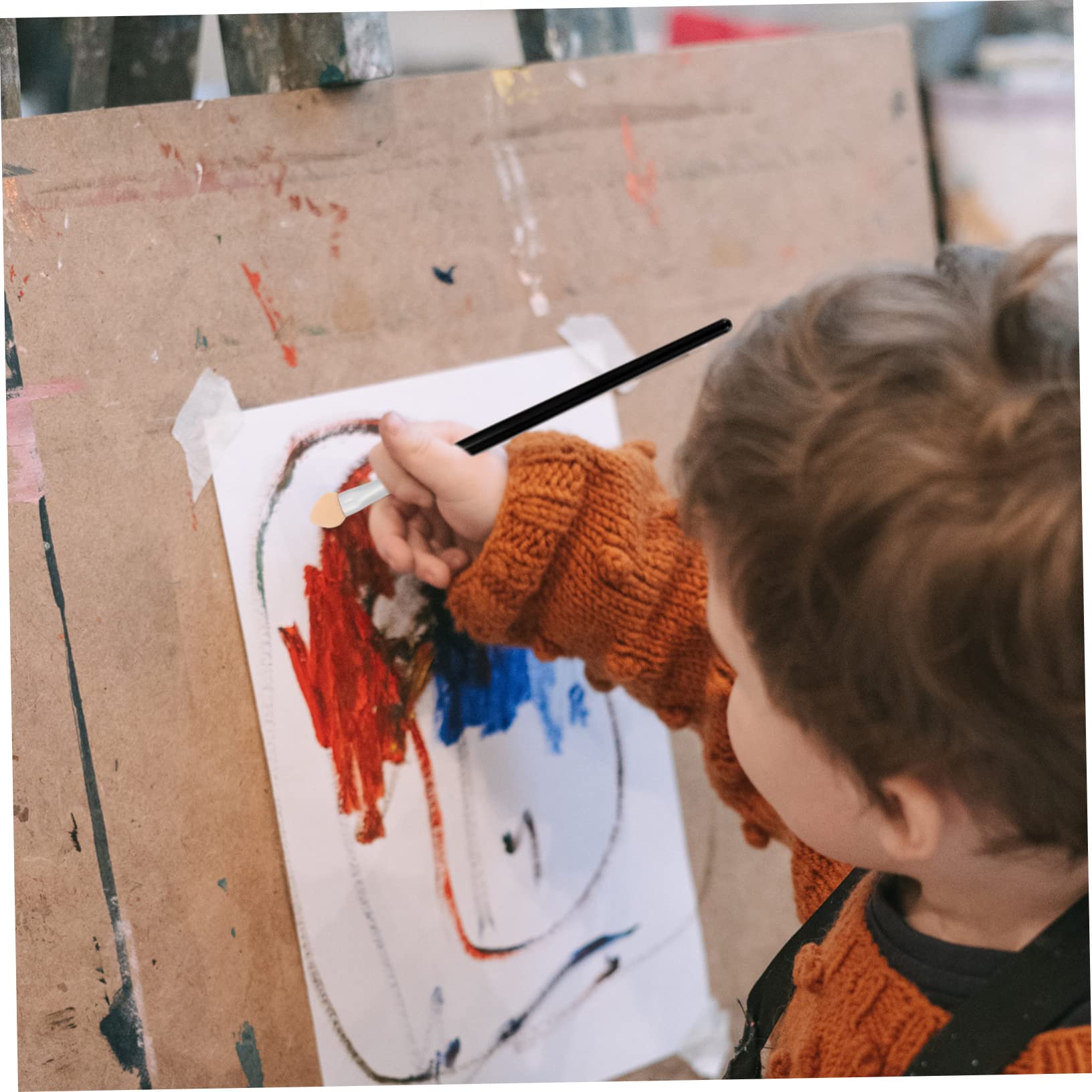 jojofuny 5 Sätze Teiliges Schwammpinsel Für DIY Malwerkzeuge Für Graffiti Und Handwerk Leicht Und Langlebig Für Bastelprojekte 20 Stück * 5