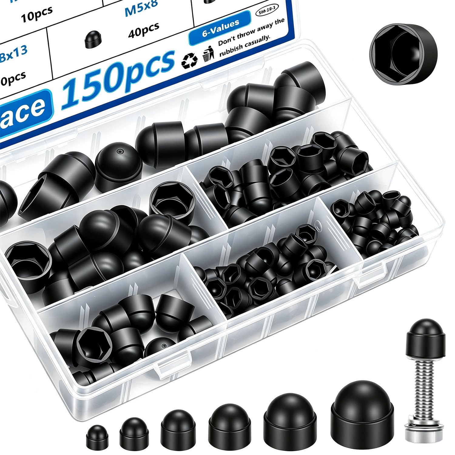 Acorn Nut Covers - Protect Your Hardware -8 Acorn Nut Covers - Protect Your Hardware -8