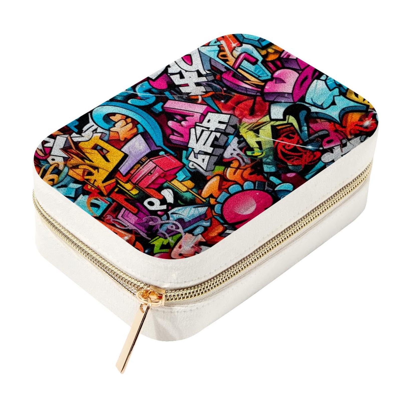 Organiseur bijoux voyage portable pour femmes actives au design coloré