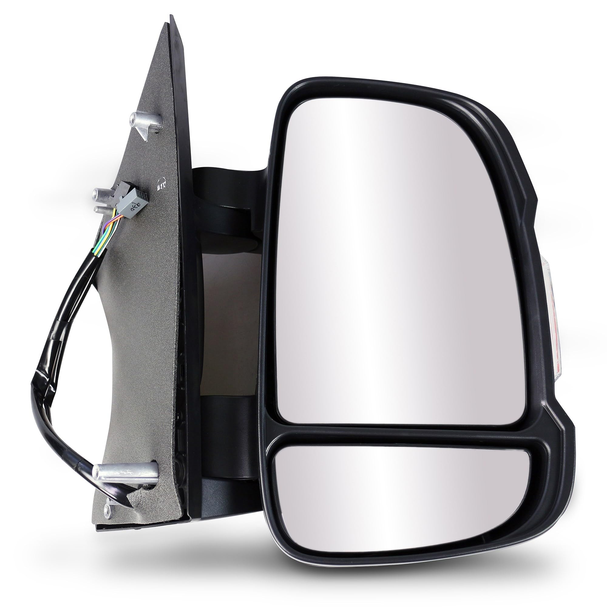 TYC 309-0197 Rétroviseur extérieur pour ajustage électrique des rétroviseurs convexe chauffant Rabattable électriquement Bras court de rétroviseur droit Compatible avec FIAT Ducato III Van 250, 290