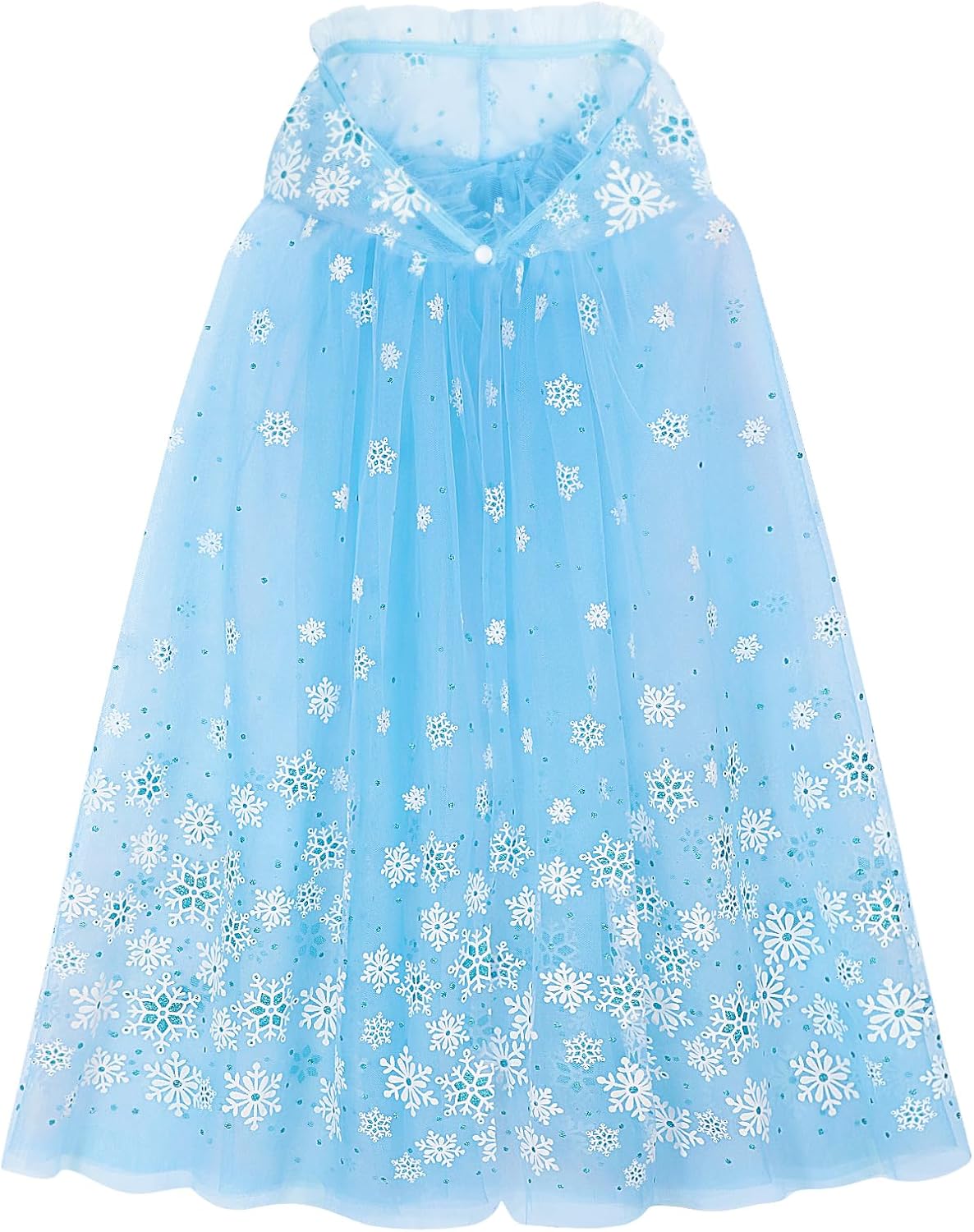 PHOGARY Snowflake Princess Cape Princess Cloak Princess's Hooded Cape for Girls, Fancy Dress Halloween Costume Capes Carnival Birthday Party Cosplay Dress Up for Girls