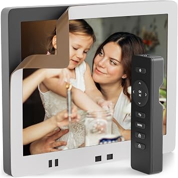 Pix-Star Digital Photo Frame Skins White, 10 Inch