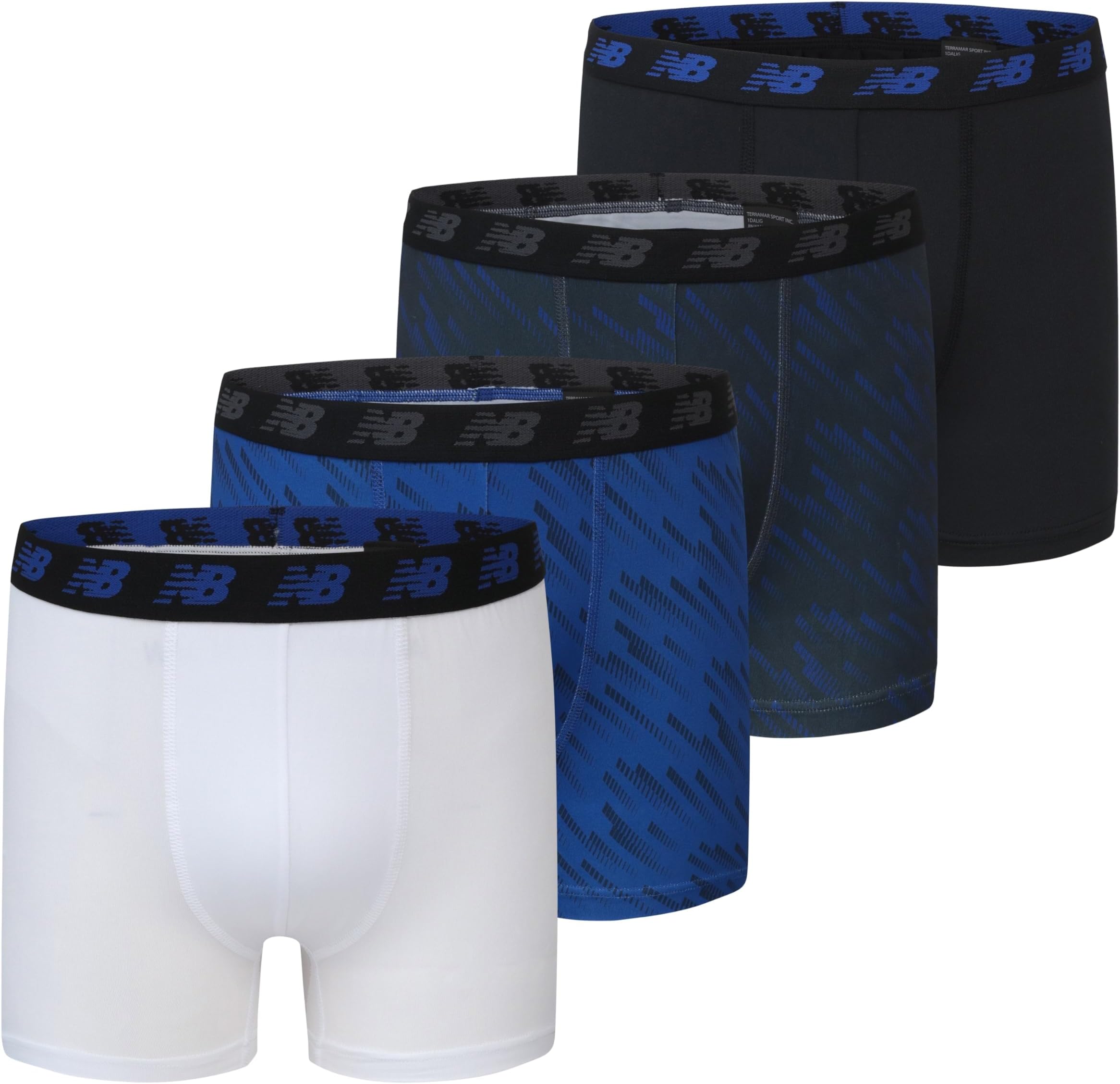 Boys' 3.5" Underwear, Performance Boxer Briefs (4 Pack)