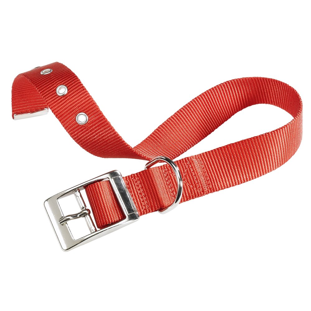 Ferplast Club Cf25 Nylon Collar Red 45 cm/Adjustable to 37 cm Width 25 mm