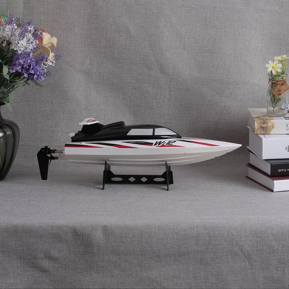 HUIOP Łódź wyścigowa RC, WL912-A RC 2,4 G 35 KM / H RC High Speed Capsize ochrona pilota zabawki do łodzi RC wyścigowych, szybka łódź RC