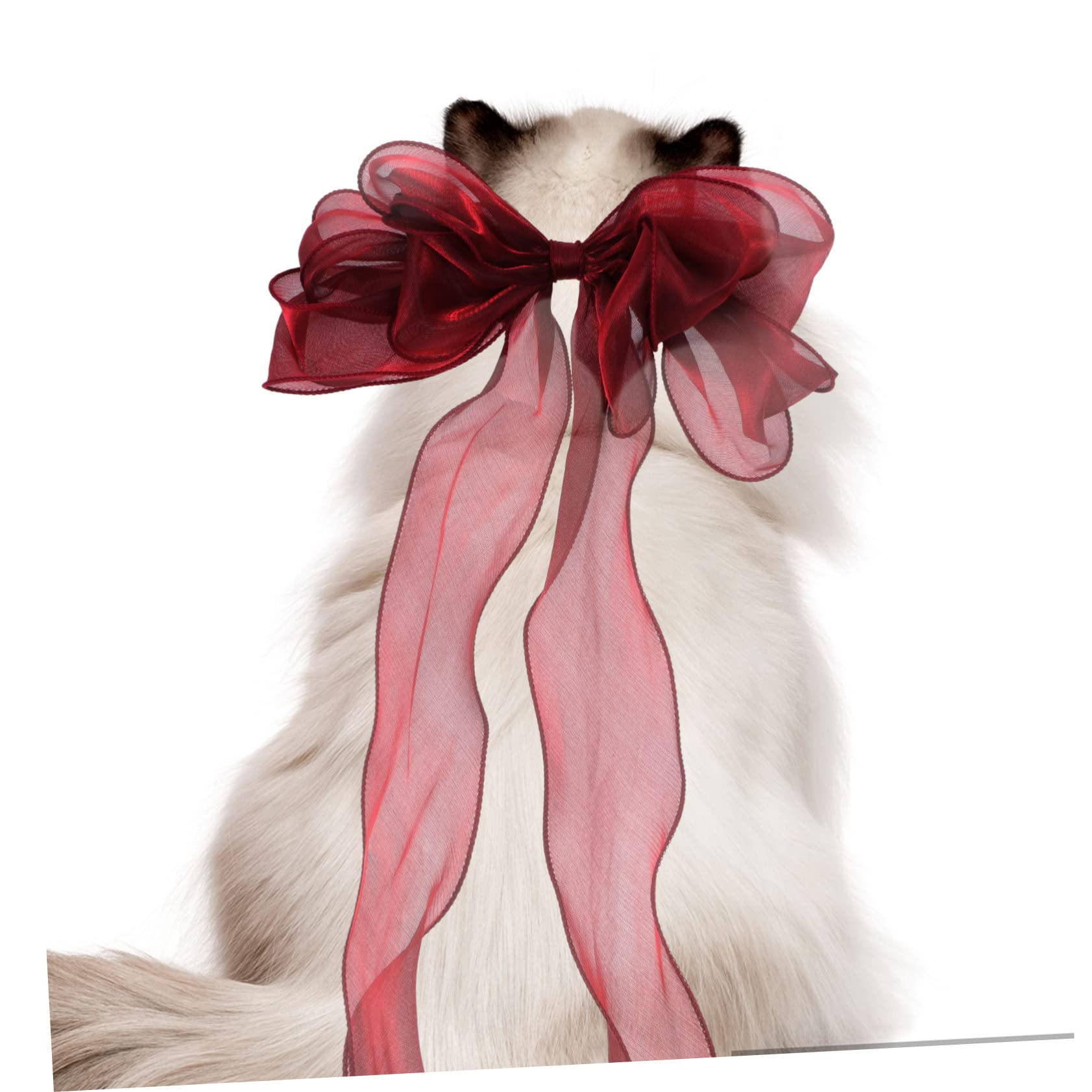 Abaodam Collier pour Chat avec Nœud Décoratif Réglable pour Chaton Et Chat Confortable