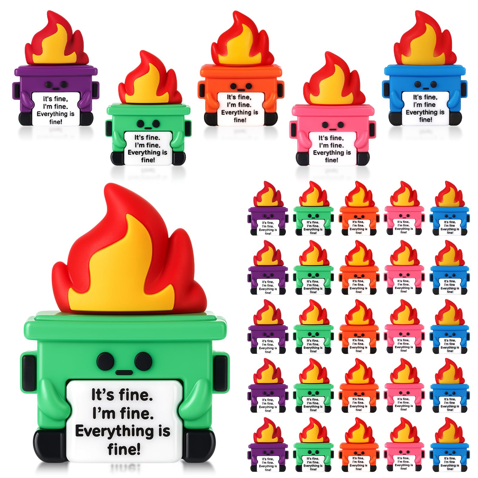 Mini Rubber Dinosaur Toys - 25 Pack -15
