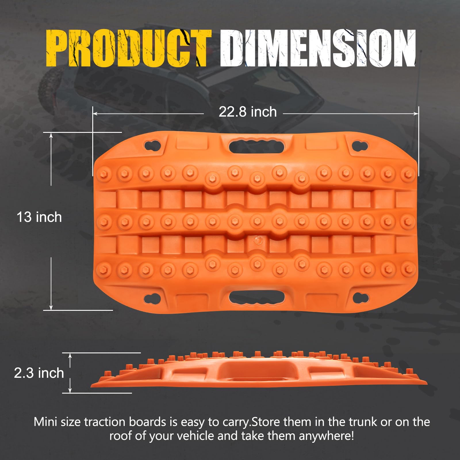 Mud Ramp Snapklik.com : BUNKER INDUST Off Road Traction Boards, 2 Pcs Short ...
