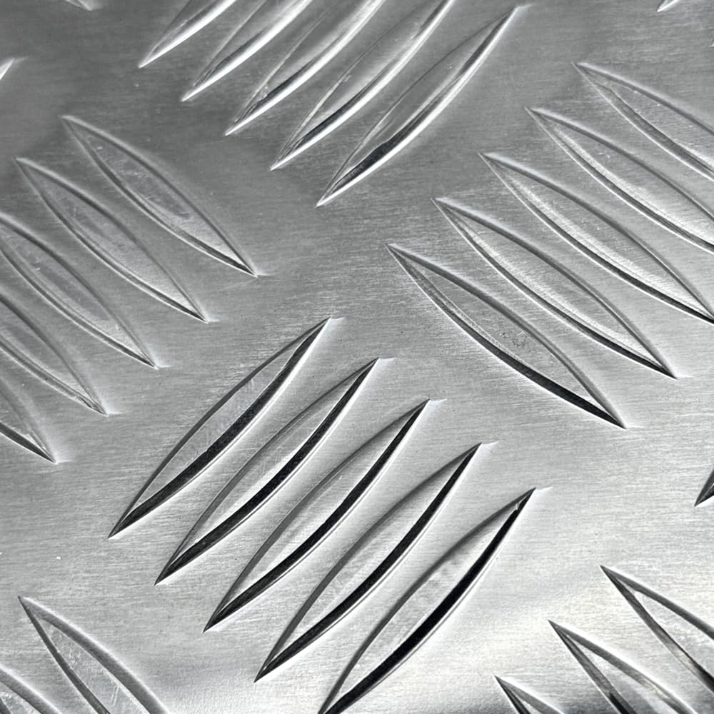 Riffelblech Tränenblech 3,5/5mm QUINTETT geriffelt Aluminium Tränenblech (1000x1000mm)