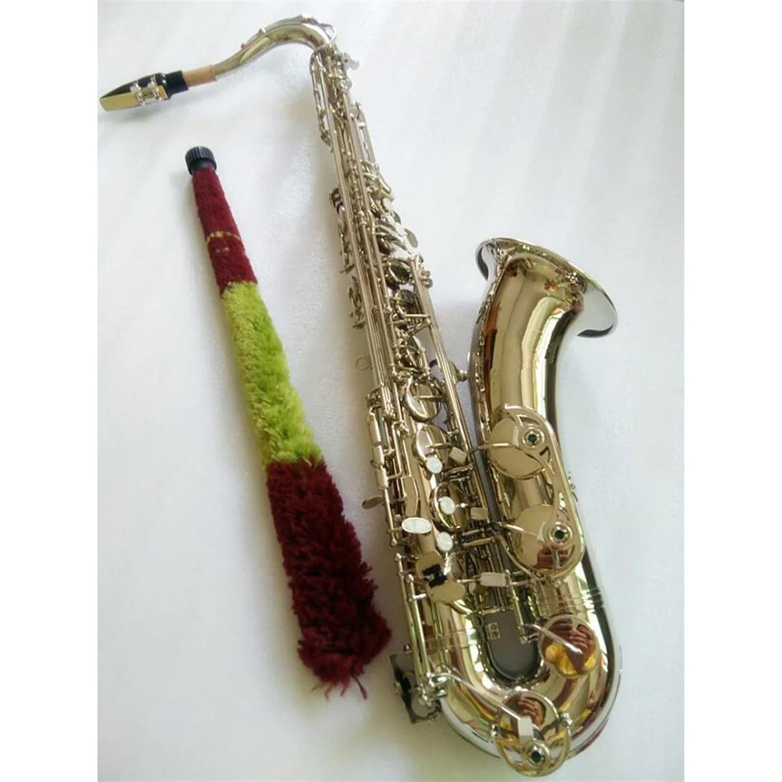 Saxofón Instrumento De Saxofón Tenor Saxofón Tenor Plata Niquelada Saxofón Tenor Boquilla Y Estuche
