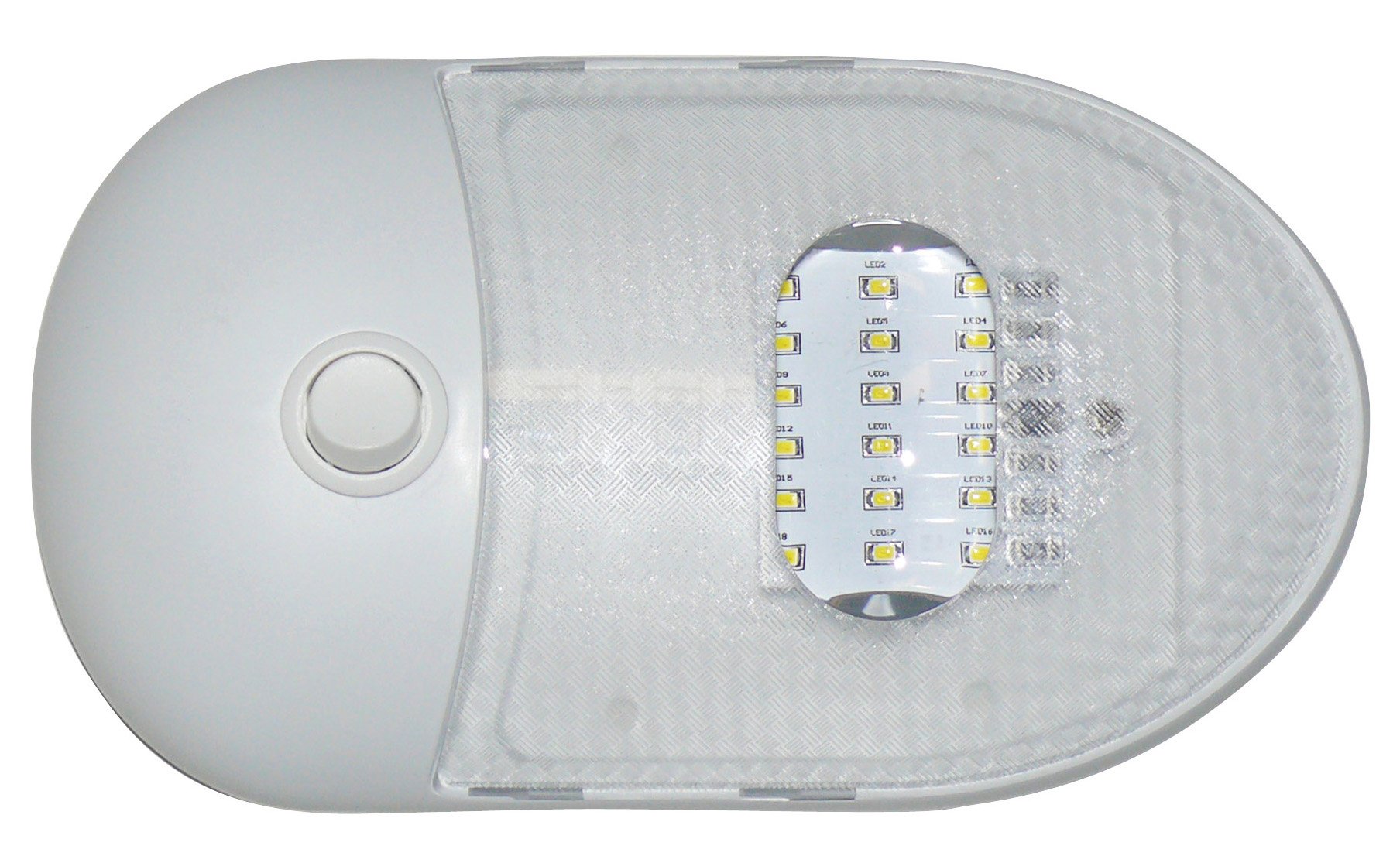Valterra Diamond Group 65429-WW Warm White Slim Line Single LED Dome Light