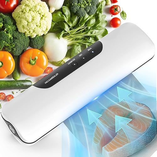 Miniatura 7 de Máquina selladora al vacío portátil para almacenamiento de alimentos, ahorrador de alimentos con fuerte succión, operación de un solo toque y diseño
