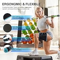 Vista 3 de supregear Soporte para muslos, compresión ajustable de neopreno, manga para muslo, isquiotibiales cuádruple para la parte superior de la pierna