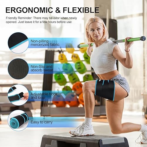 Miniatura 3 de supregear Soporte para muslos, compresión ajustable de neopreno, manga para muslo, isquiotibiales cuádruple para la parte superior de la pierna para