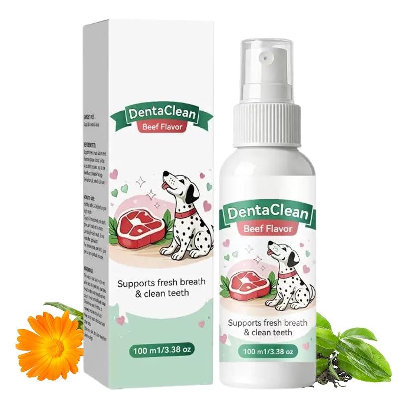 Spray dental para cães e gatos Dentaclean ZLSJJCLMZ com calêndula e probióticos 100 mL