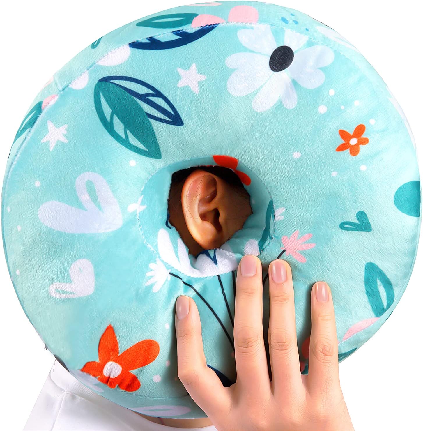 Piercing Pillow for Side Sleepers, Ear Pillow with Ear Hole