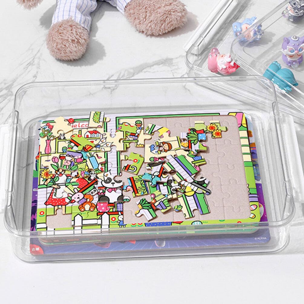 LALAFINA 2stücke Dokumenten-organizer Box Teiliges Transparente Aufbewahrung Für Reiseunterlagen Karten Und Zertifikate Leicht Tragbar Pet-material Für Büro Und Unterwegs