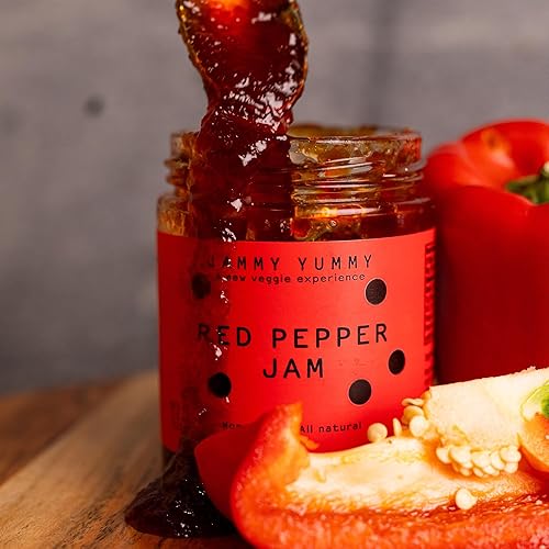 Miniatura 4 de JAMMY YUMMY Mermeladas (tarro de 8 onzas, pimiento rojo)