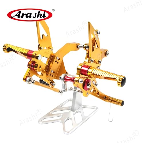 Miniatura 6 de Arashi (Versión 2.0) Reposapiés ajustables para Kawasaki Z900 ZR900 2020-2022 Accesorios de motocicleta Reposapiés ajustables Juego de clavijas