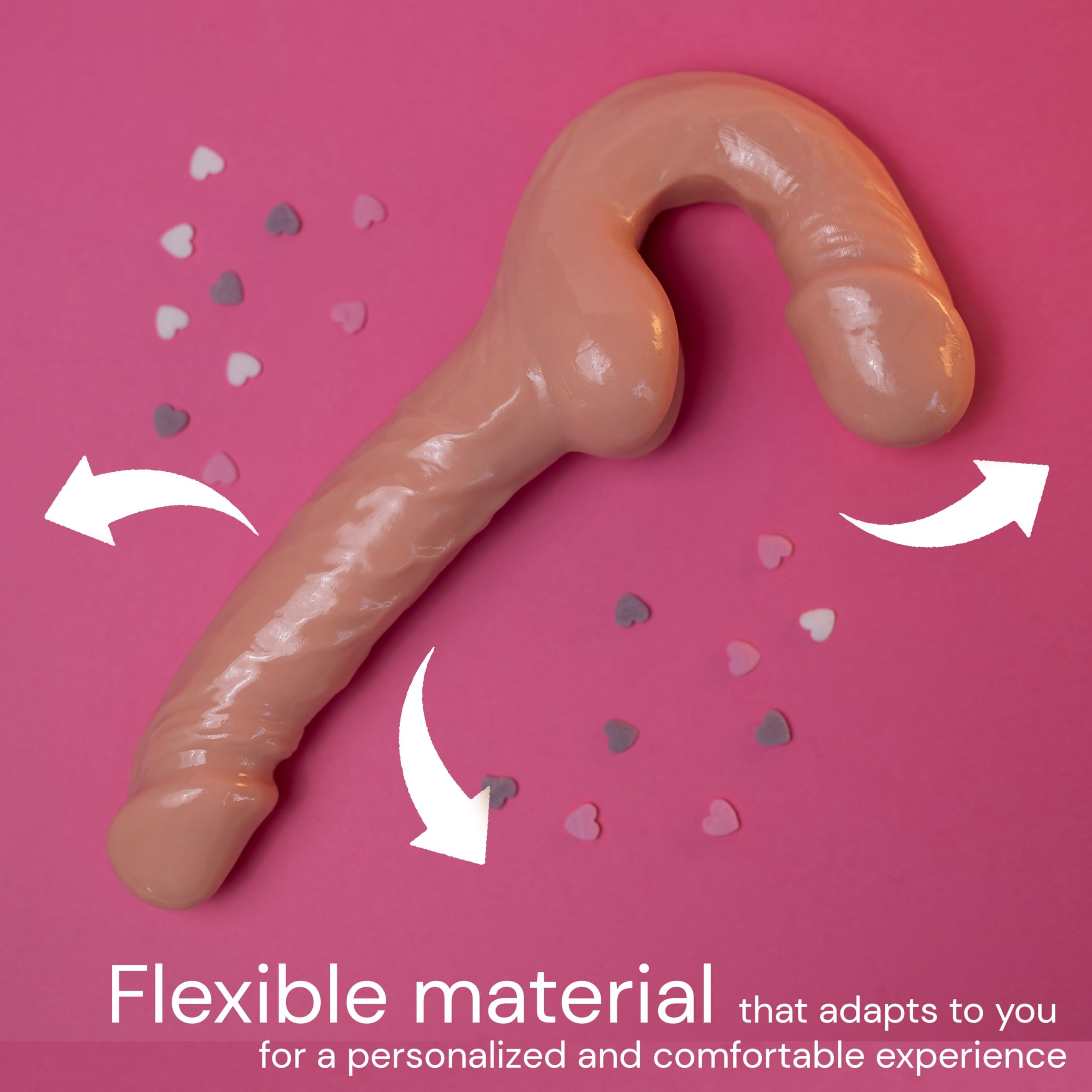 FOPS Doppio Dildo Realistico 15cm⌀3.6cm 11cm⌀4.2cm TPR Morbido Doppia Testa Flessibile Impermeabile Dildo Anale Strap On Per Donne Lesbiche Sex Toys Coppia Per Piacere Intenso D43