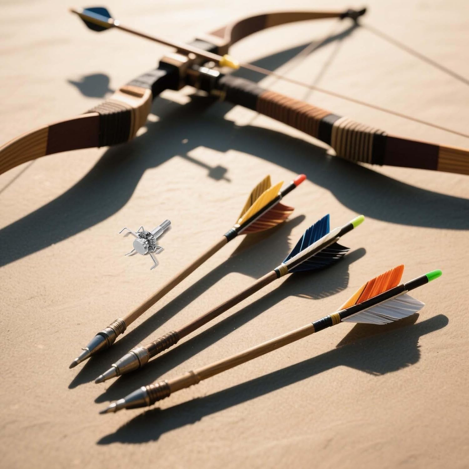 Beavorty 10pcs Stainless Steel Archery Arrowheads with Lightweight Structure and Universal Compatibility for Outdoor Target Practice and Small Game Target Shooting in Silver