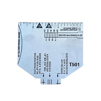 T501 Multipurpose Gauge for Beckett Oil Burners Compatible with AF, AFG, AR, SF, and SR Burners,Correct Spacing Alignment and Depth Gauge Tool for Settings Beckett Burner Electrodes