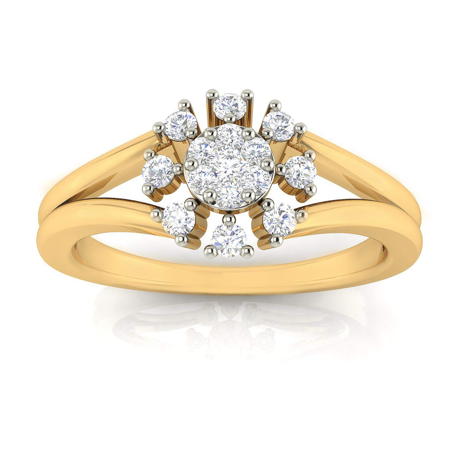 avsar 14k (585) Yellow Gold Ring for Women-picture-24