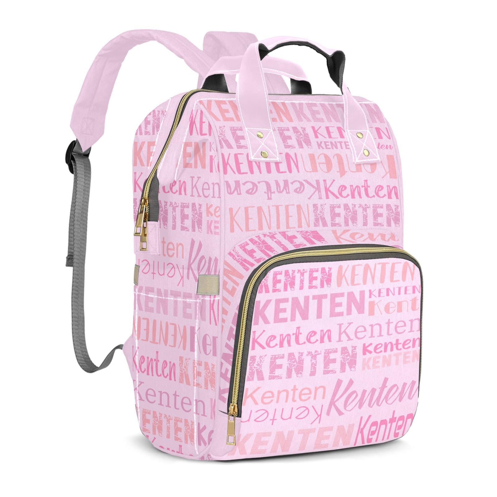 Large Capacity Custom Diaper Bag Backpack for Baby Boy Girl with Name - Waterproof Personalized Baby Bag Mom Nappy Bag, Multifunctional Customized Stylish Travel Daypack for Women