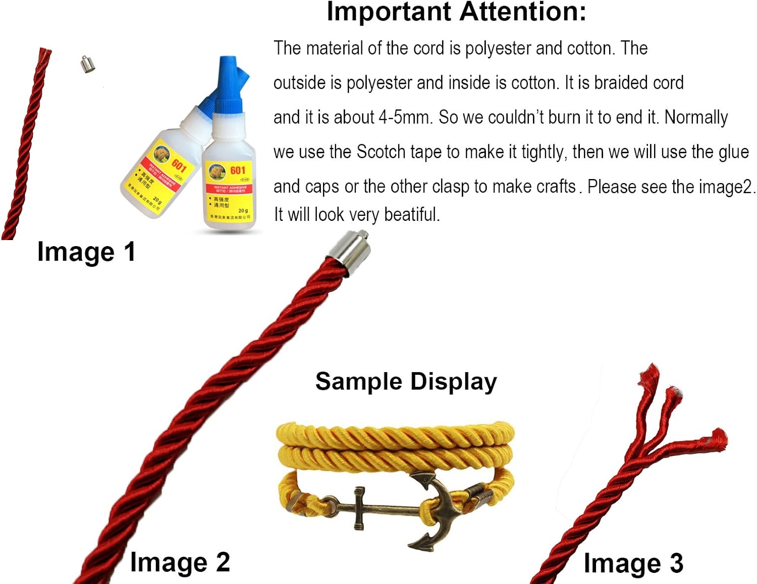 PAMIR TONG 5mm 3 Braided Cord Thread Decorative Twisted Satin Polyester Twine Choker Thread DIY Cord Jewelry Findings GD20SC150 (20 Bundles Multi-Color)