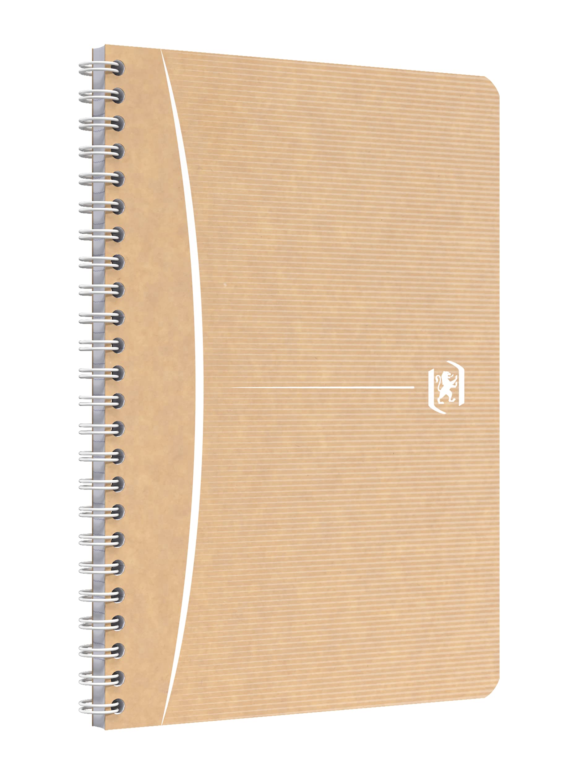 Oxford Spiral-Notizbuch A5, liniert, gut für die Umwelt, 90 Blatt, 5 Stück