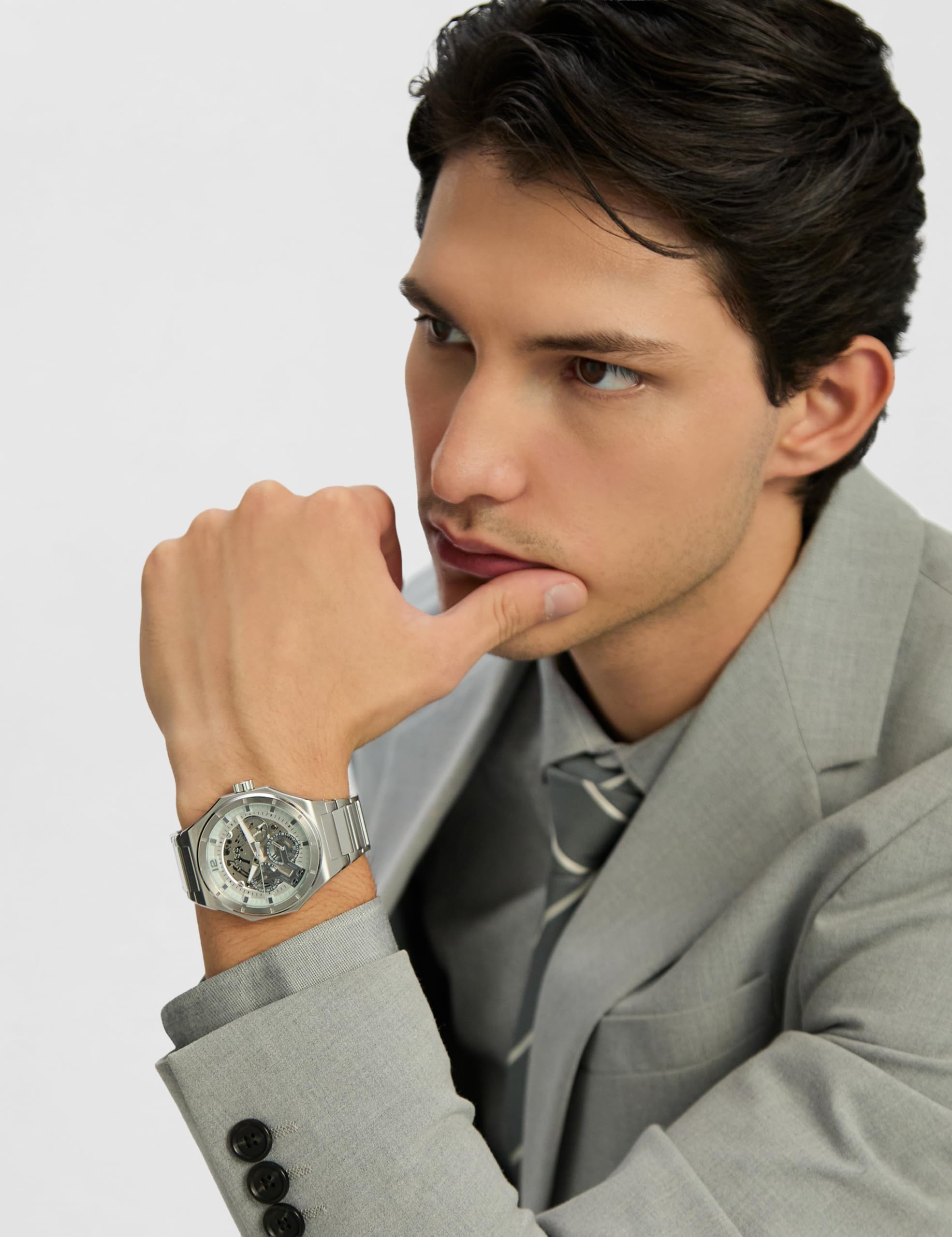 HUGO Multi Zifferblatt Quarz Uhr für Herren Kollektion #Grail Skeleton mit Silikon- oder Edelstahlarmband